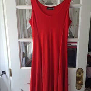 Creation  by Anthony's ~~ red " slinky'  dress